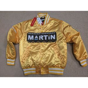 NWT Headgear Classics Martin Varsity Jacket Men's Small Yellow Embroidered